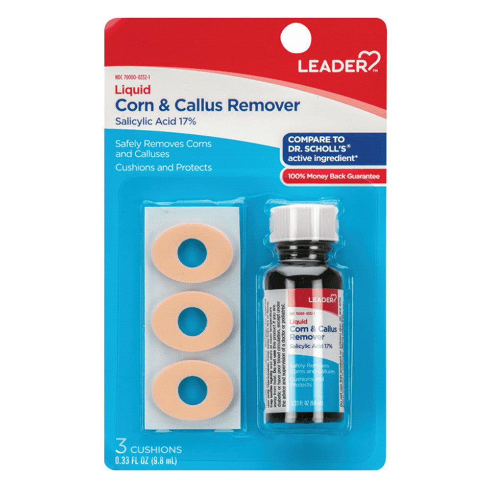 Leader Corn and Callus Liquid Cushion Remover, 0.33 Oz