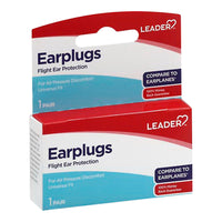 Leader Earplugs, Flight Ear Protection, 1 Pair