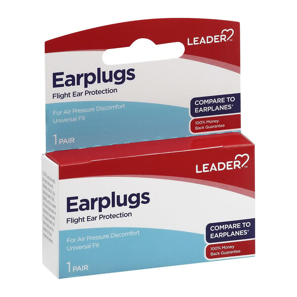 Leader Earplugs, Flight Ear Protection, 1 Pair