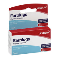 Leader Earplugs, Flight Ear Protection, 1 Pair