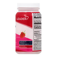 Leader Glucose, Chewable Tablets, Raspberry, 50 Ea