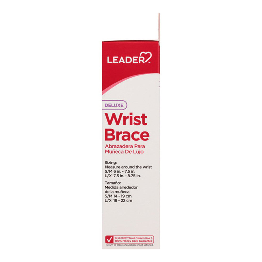 Leader Deluxe Wrist Brace Stabilizer Left, Large/Extra Large, 1 Ea