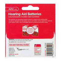 Leader Hearing Aid Batteries A312, 1.4 Volts, 16 Ea
