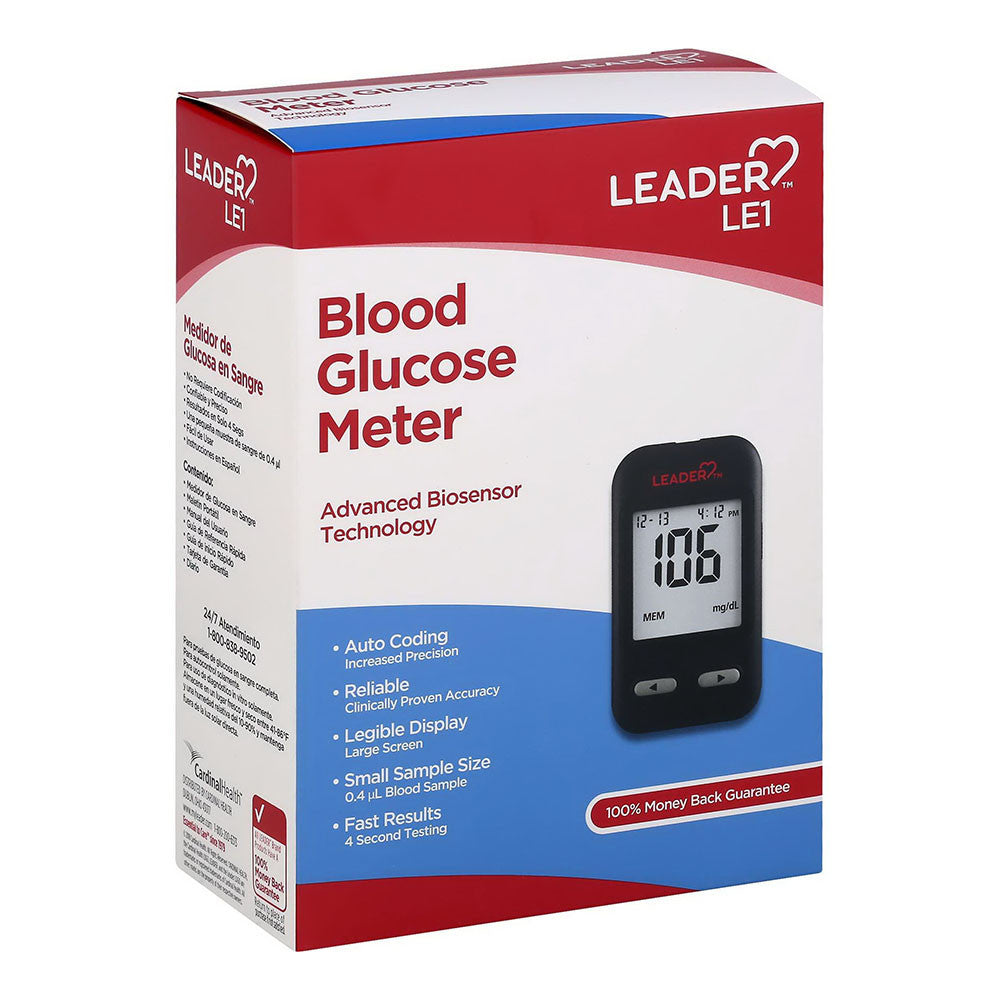 Leader Blood Glucose Meter, Advanced Biosensor Technology, 1 Ea