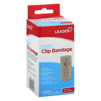 Leader 4 In Elastic Clip Bandage, 4-5 In, 1 Ea