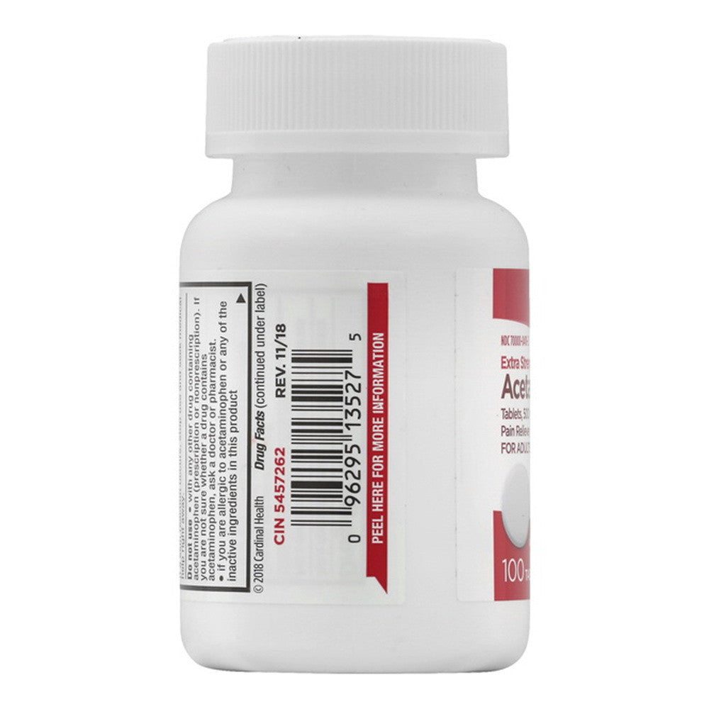 Leader Acetaminophen 500 Mg Extra Strength Tablets, 100 Ea