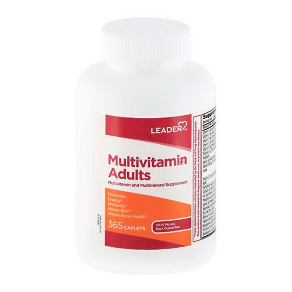 Leader Multivitamin, Adults Cablets, 365 Ea