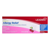 Leader Allergy Relief, Childrens Cherry Flavored Liquid, 8 Oz