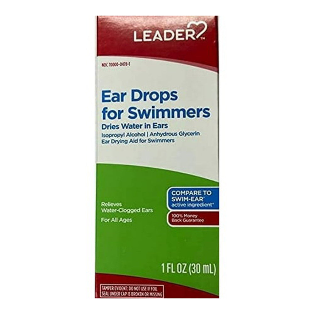 Leader Ear Drops For Swimmers, 1 Oz