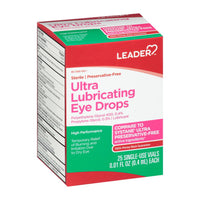 Leader Ultra Lubricating Eye Drops, 25 Ea