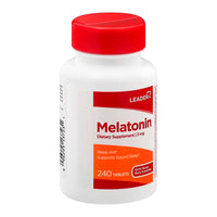 Leader Melatonin, Dietary Supplement, 3 Mg Tablets, 240 Ea
