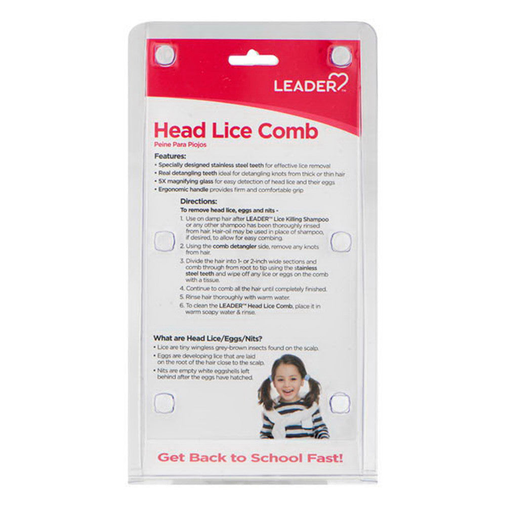 Leader Head Lice Comb, 1 Ea