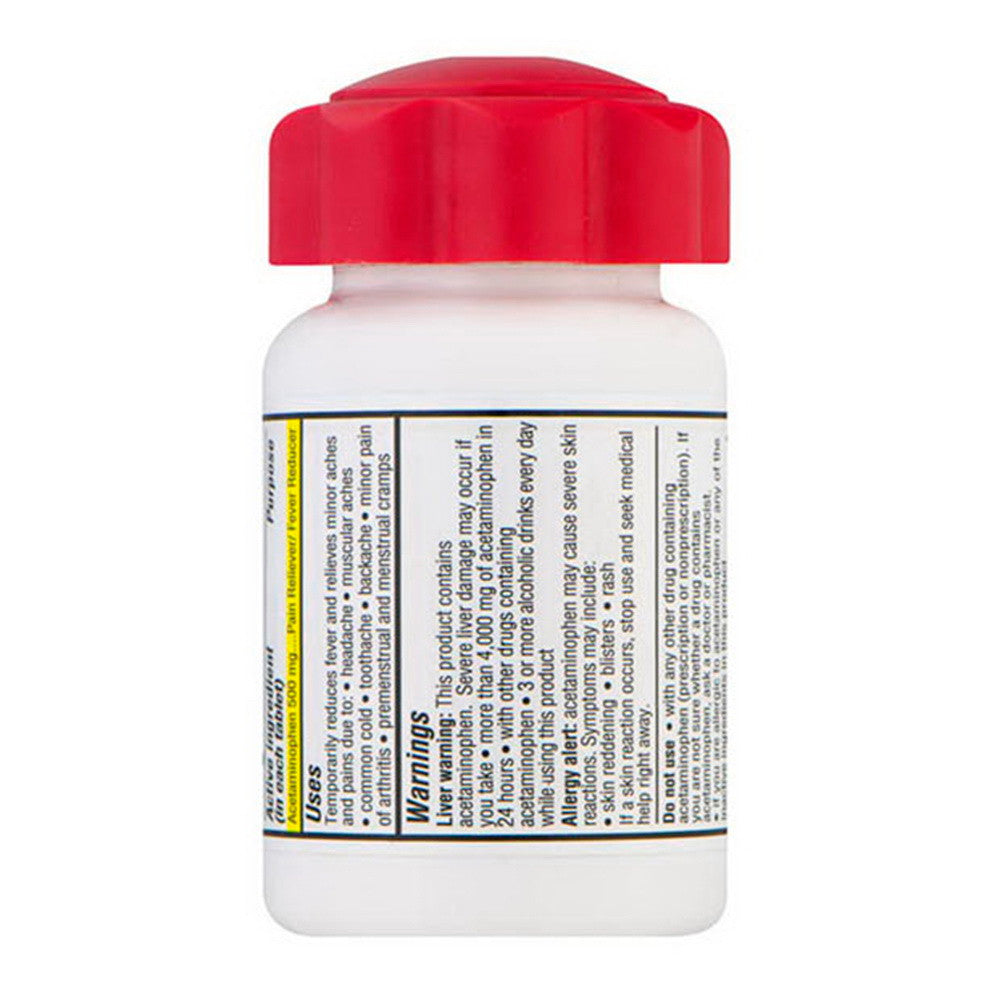 Leader Acetaminophen Extra Strength 500 Mg Tablets For Adults, 100 Ea