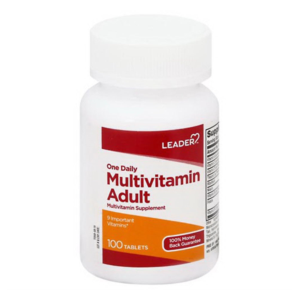 Leader Multivitamin, Adult, One Daily, 100 Ea