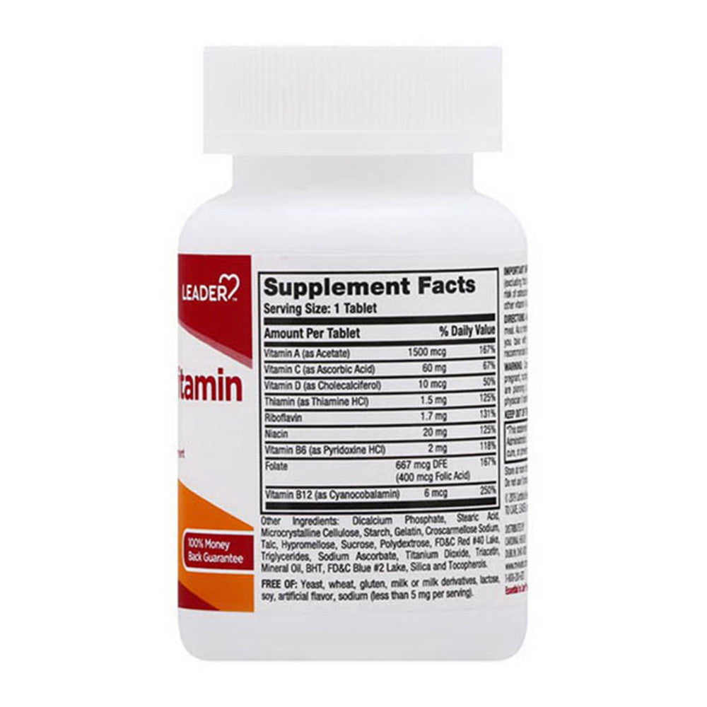 Leader Multivitamin, Adult, One Daily, 100 Ea