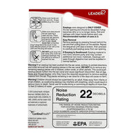 Leader Ultra Soft Silicone Earplugs, 6 Pairs