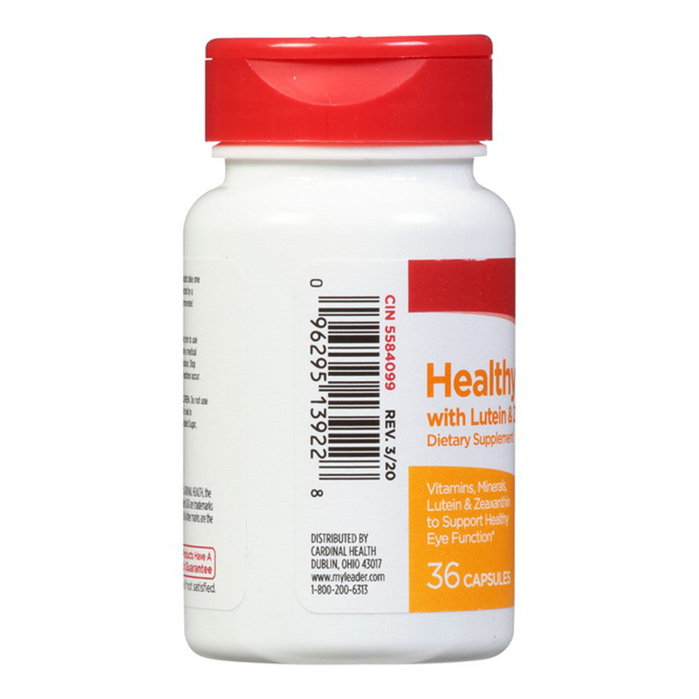 Leader Healthy Eyes With Lutein And Zeaxanthin Capsules, 36 Ea