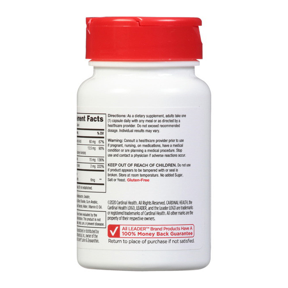 Leader Healthy Eyes With Lutein And Zeaxanthin Capsules, 36 Ea