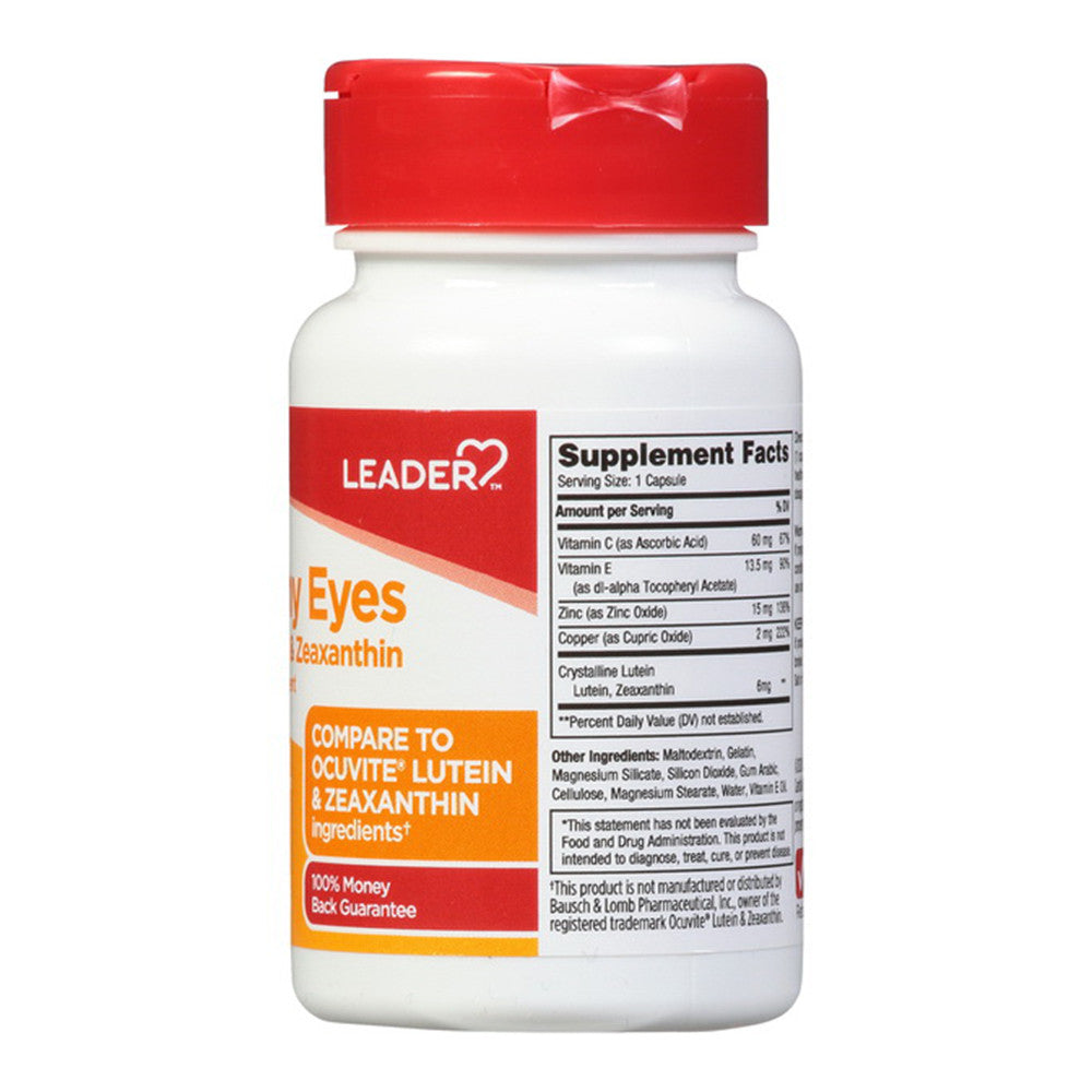 Leader Healthy Eyes With Lutein And Zeaxanthin Capsules, 36 Ea