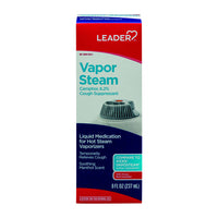 Leader Vapor Steam Medicated Liquid, Menthol, 8 Oz