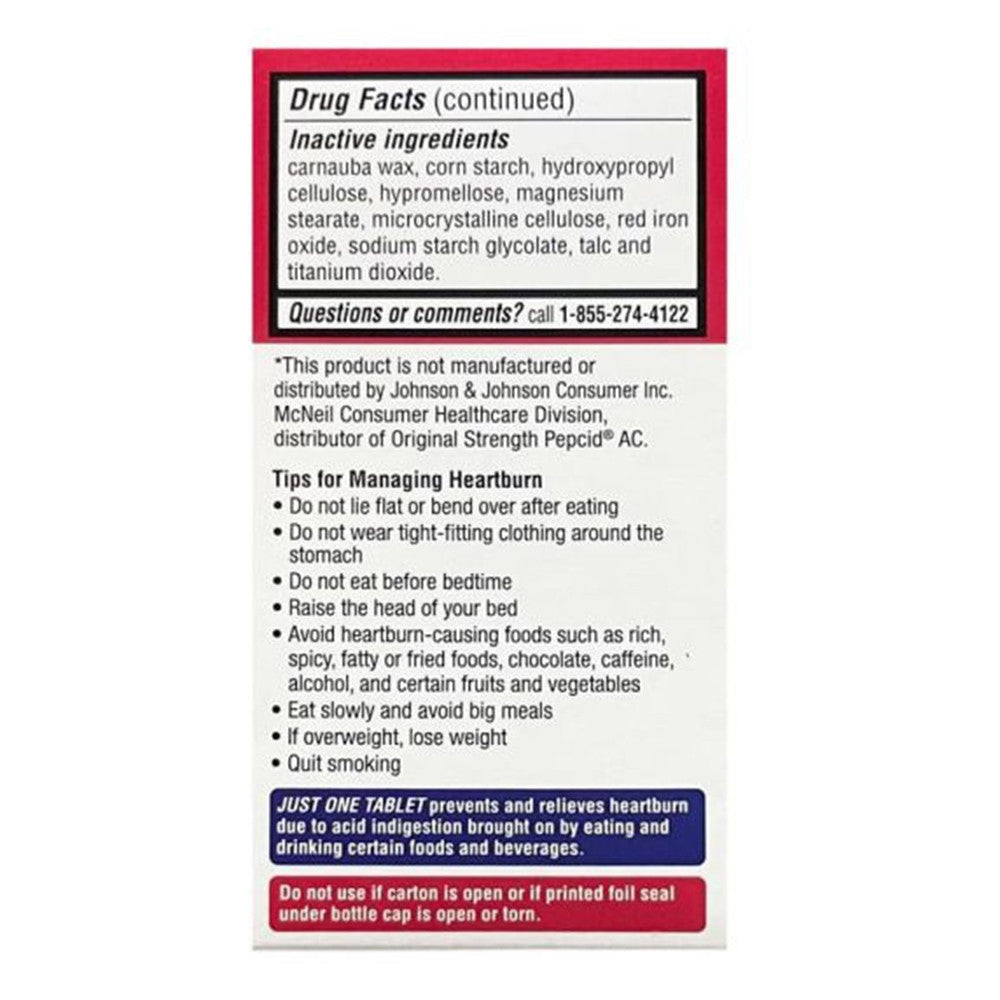Leader Acid Reducer Famotidine 10 Mg Tablets, 30 Ea