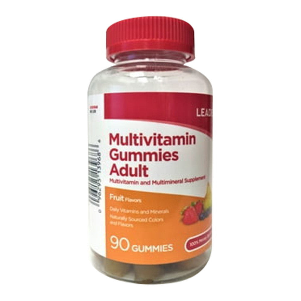 Leader Multivitamin Gummies, Adult, Fruit Flavors, 90 Ea