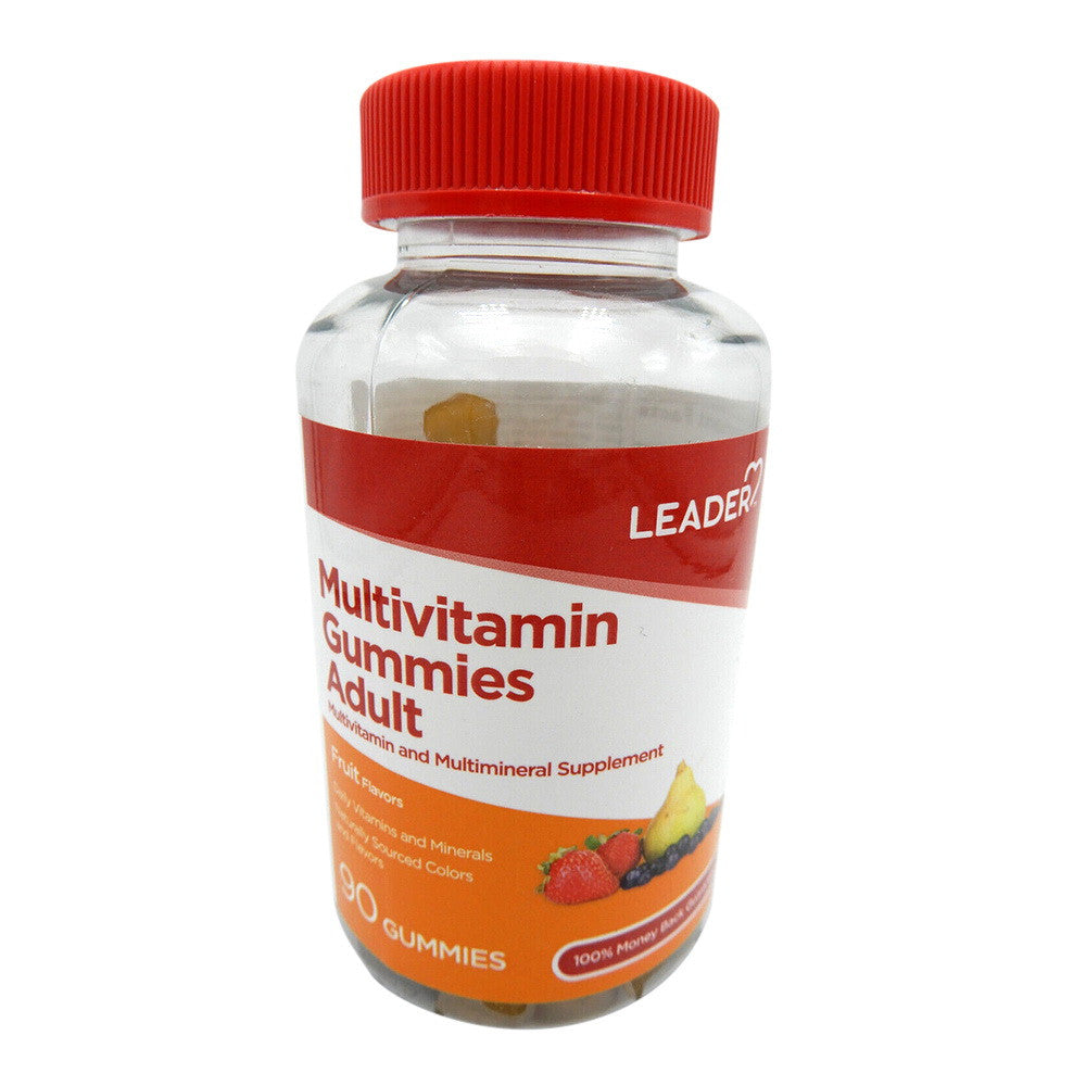 Leader Multivitamin Gummies, Adult, Fruit Flavors, 90 Ea
