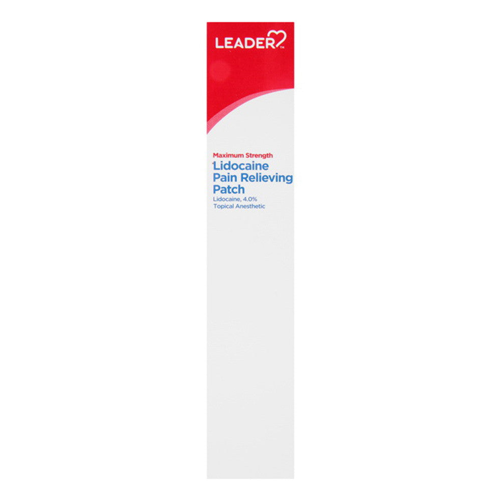 Leader Lidocaine Pain Relieving Patches, Maximum Strength, 6 Ea