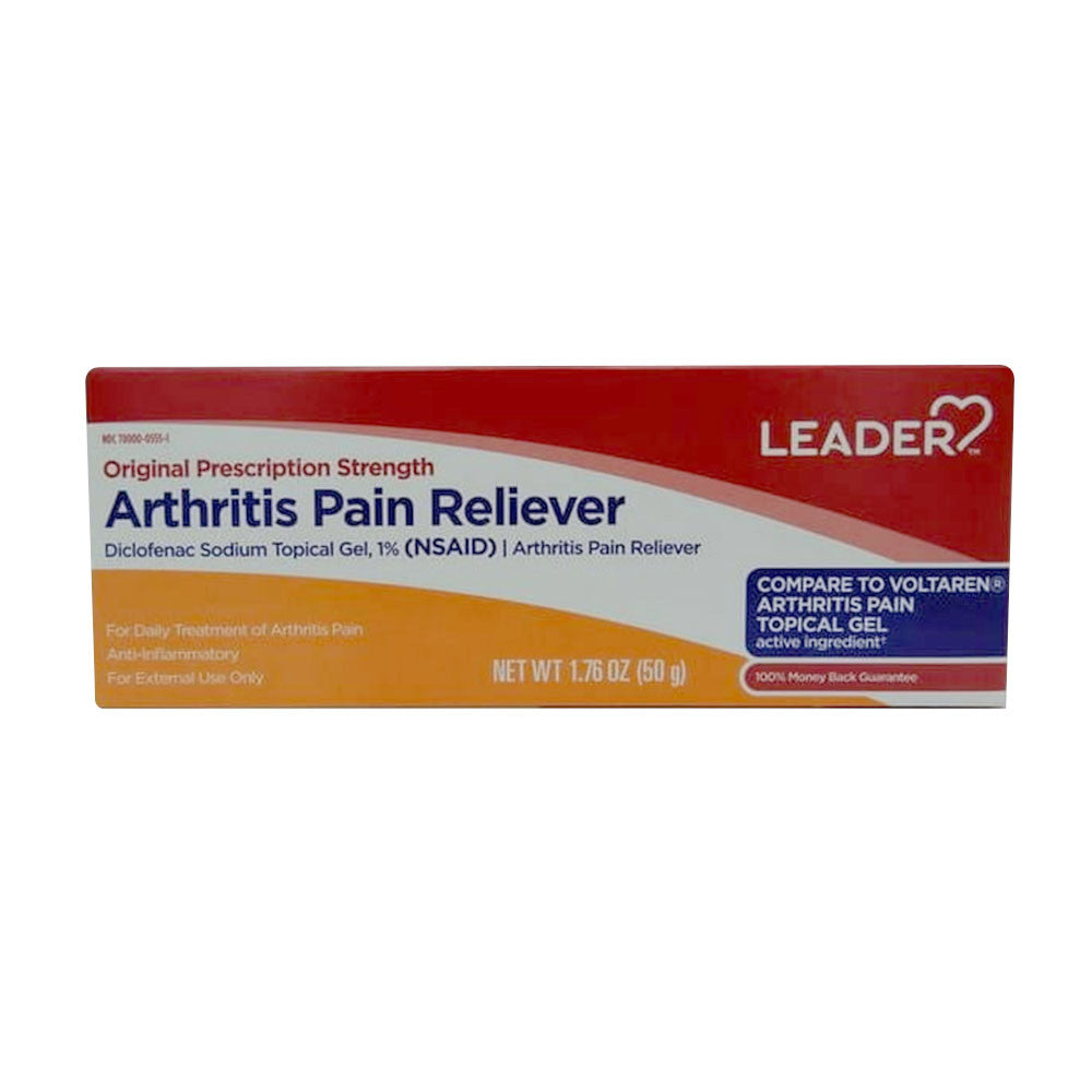 Leader Arthritis Pain Reliever 1% Topical Gel, 1.76 Oz