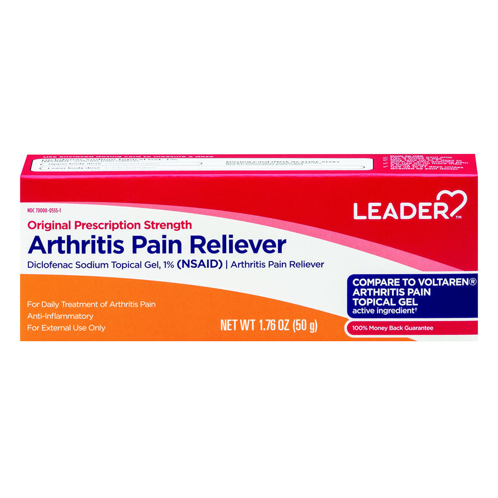 Leader Arthritis Pain Reliever 1% Topical Gel, 1.76 Oz