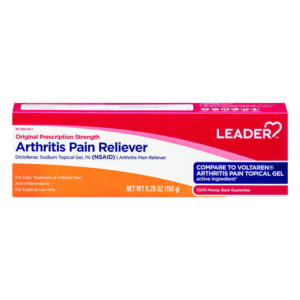 Leader Arthritis Pain Reliever 1% Gel, Original Prescription Strength, 5.29 Oz