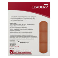 Leader Bandages, Adhesive, Plastic Strip, Sterile, 100 Ea