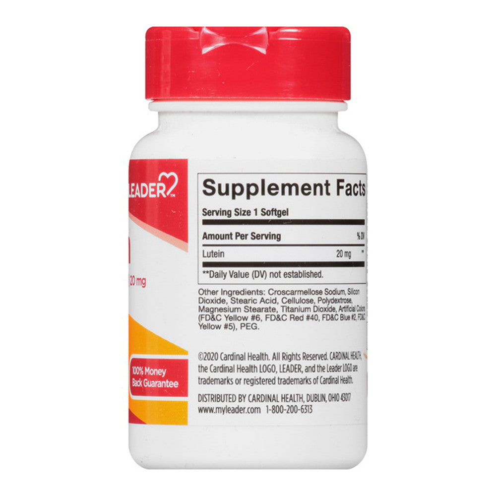 Leader Lutein Dietary Supplement 20Mg Softgels, 60 Ea