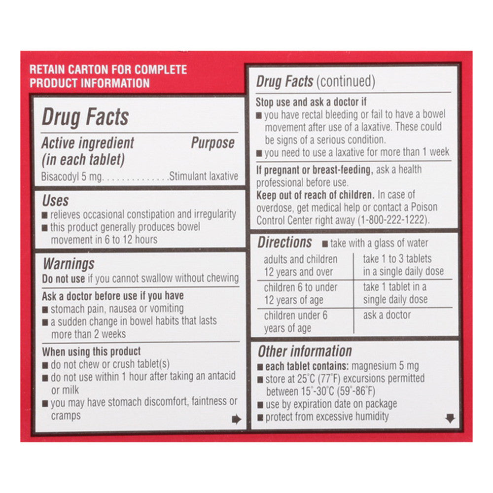 Leader Womens Stimulant Laxative 5 Mg Tablets, 25 Ea