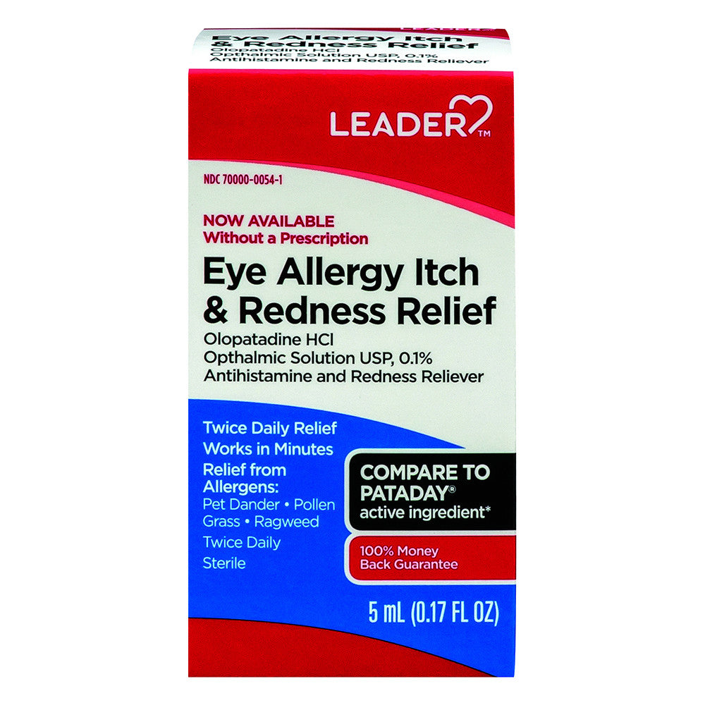 Leader Eye Allergy Itch And Redness Relief Twice Daily Drops, 5Ml