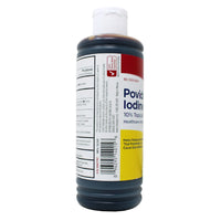 Leader Povidone Iodine 10% Topical Solution First Aid Antispetic, 8 Oz