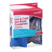 Leader Hot and Cold Gel Bead Compress Multipurpose Reusable, 1 Ea
