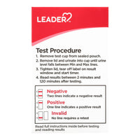 Leader Drug Test Kit, At Home, 1 Ea