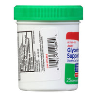 Leader Adult Glycerin Suppositories, 25 Ea
