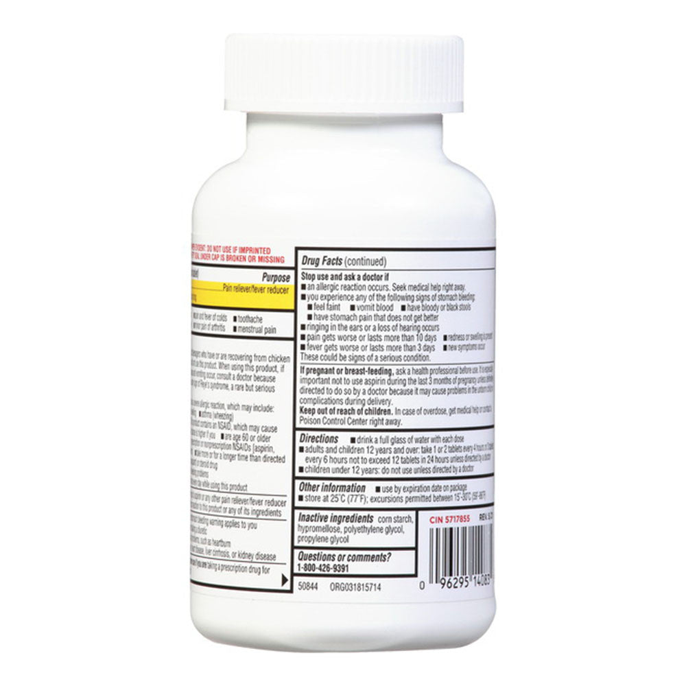 Leader Pain Reliever Fever Reducer Genuine Aspirin 325 Mg Tablets, 500 Ea