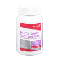 Leader Multivitamin, Women 50Plus, Tablets, 100 Ea