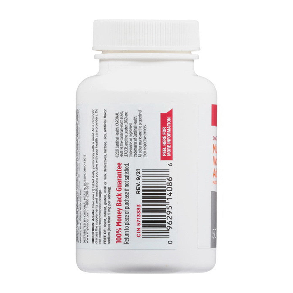 Leader Multivitamin, Womens 50Plus Advanced, Tablets, 50 Ea