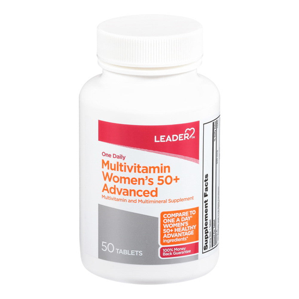 Leader Multivitamin, Womens 50Plus Advanced, Tablets, 50 Ea
