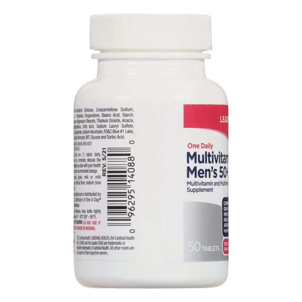 Leader Multivitamin Mens 50+ Tablets, 50 Ea