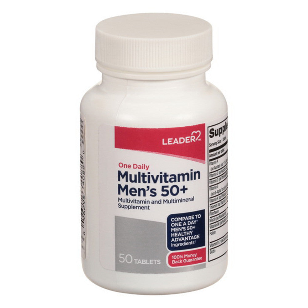 Leader Multivitamin Mens 50+ Tablets, 50 Ea