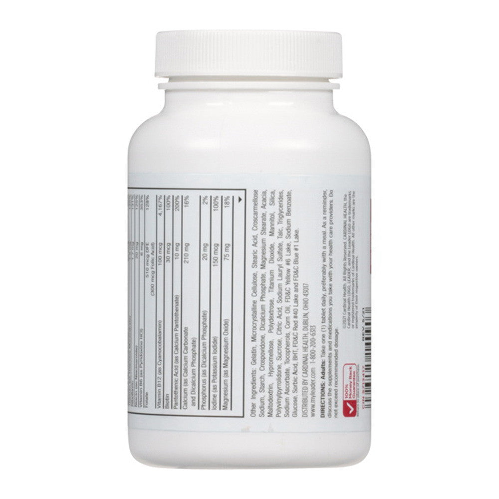 Leader Multivitamin, Men 50Plus, Tablets, 100 Ea