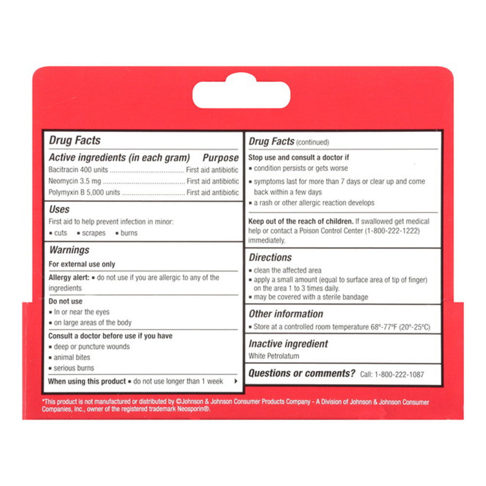 Leader First Aid, Triple Antibiotic Ointment, 0.5 Oz