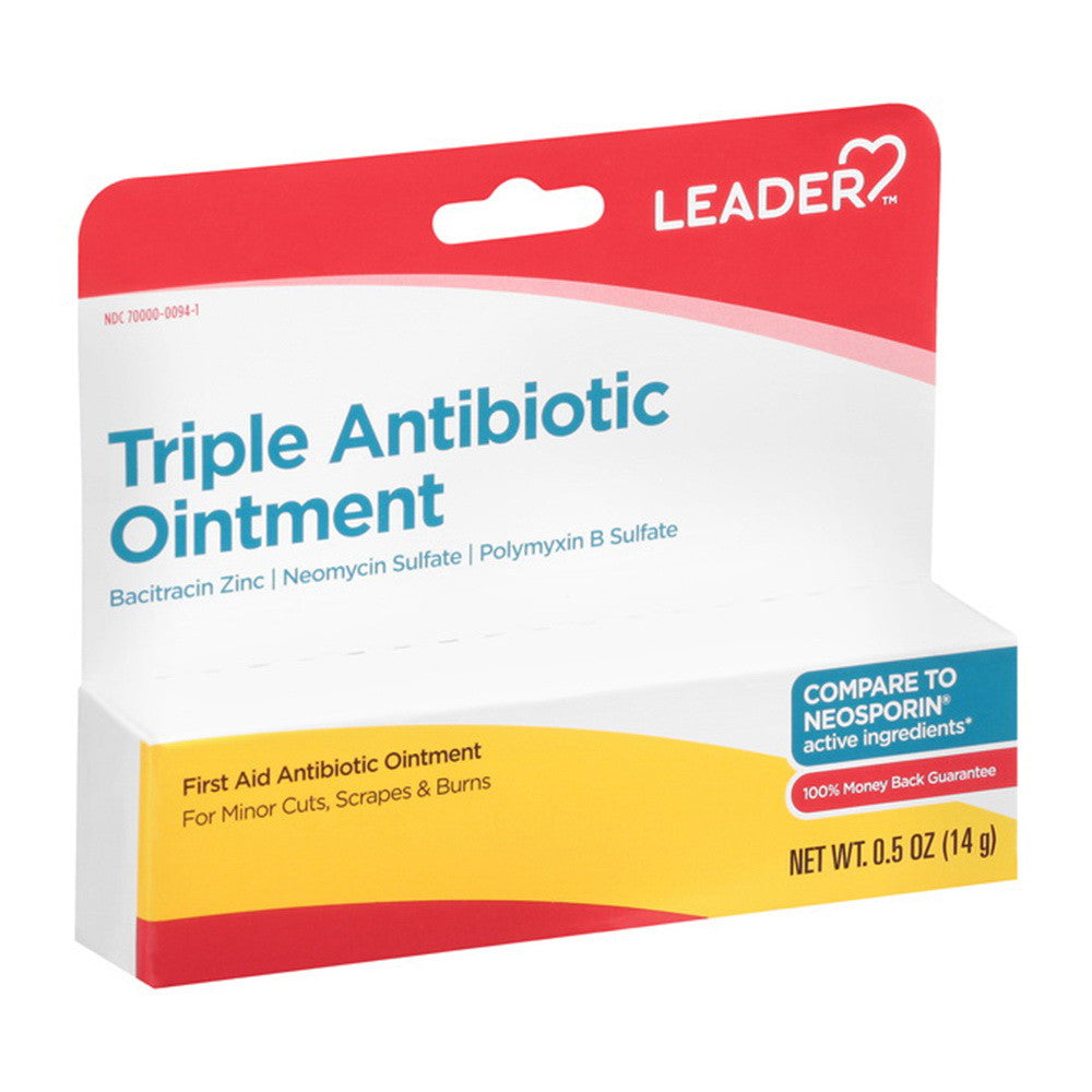 Leader First Aid, Triple Antibiotic Ointment, 0.5 Oz
