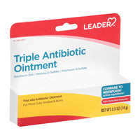 Leader First Aid, Triple Antibiotic Ointment, 0.5 Oz
