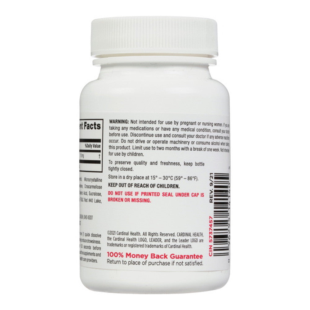Leader Melatonin, Dietary Supplement, 10 Mg Tablets, Cherry Flavor, 120 Ea